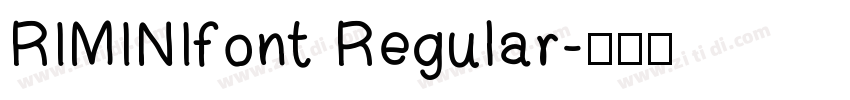 RIMINIfont Regular字体转换
